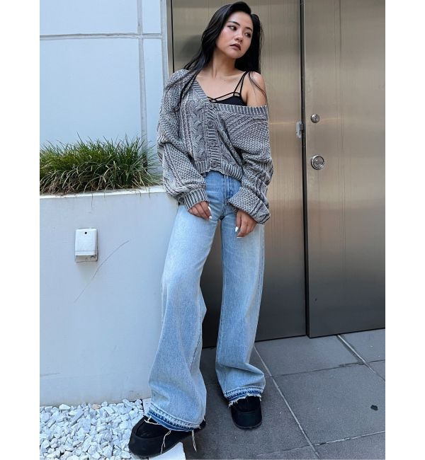 GYDA「2WAYブリーチBACKボタンニットトップス」|ニット・セーター|