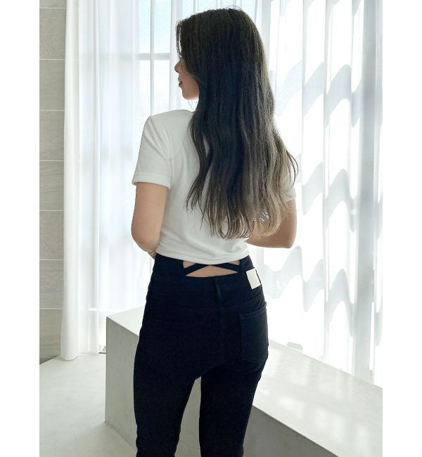 GYDA「CHILLAXING embroideryベロアトップス」|Tシャツ・カットソー|