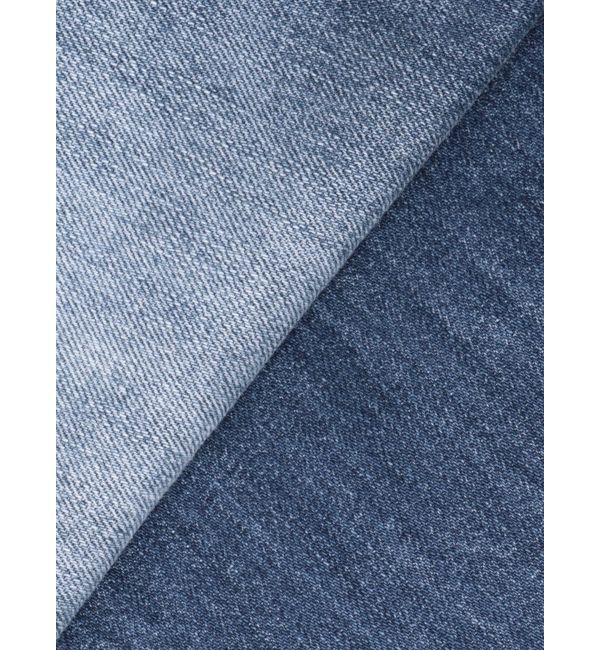 GYDA「SIDE RIPPEDストレートワイドデニムパンツ」|デニム|