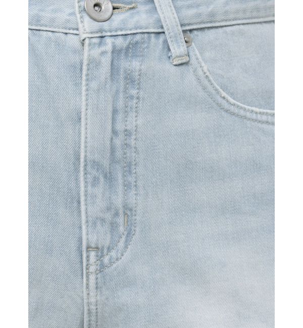 GYDA「SIDE RIPPEDストレートワイドデニムパンツ」|デニム|