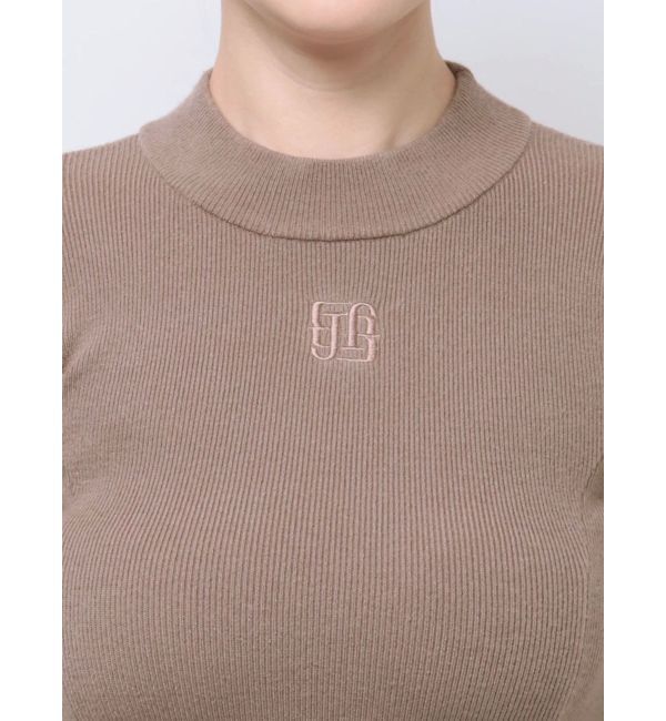 GYDA「【TINY】ボトルネックニットフレアワンピース」|ワンピース|