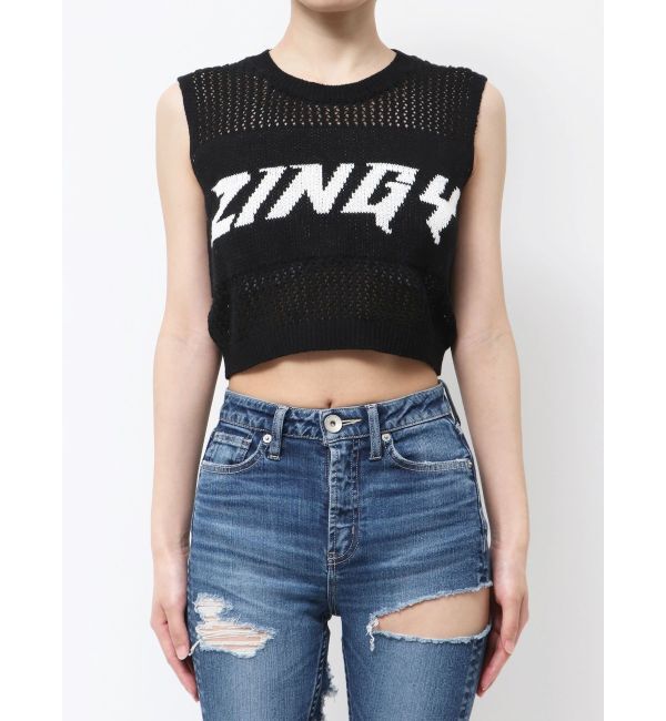 GYDA「ZINGY メッシュニットタンクトップ」|タンクトップ|