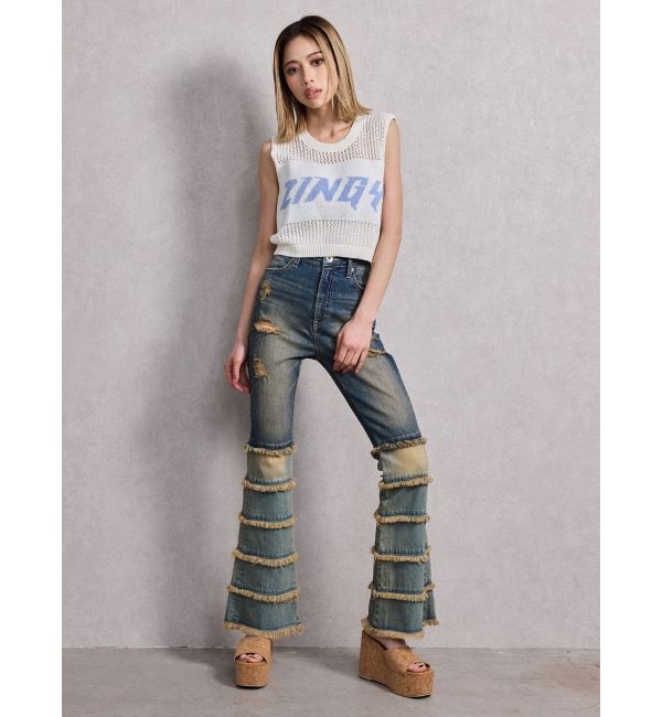 GYDA「ZINGY メッシュニットタンクトップ」|タンクトップ|