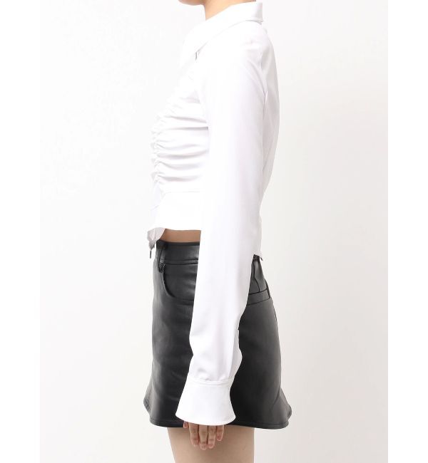 GYDA「W ZIPギャザータイトシャツ」|シャツ・ブラウス|