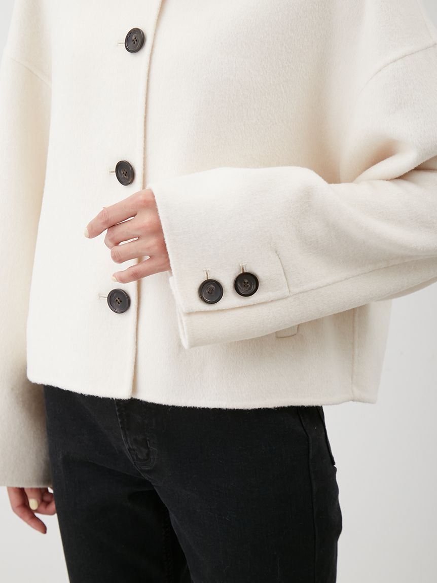 Mila Owen「2wayファーカラーリバーショートコート」|チェスターコート|