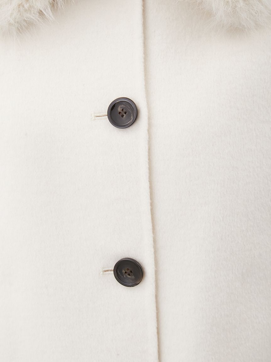 Mila Owen「2wayファーカラーリバーショートコート」|チェスターコート|