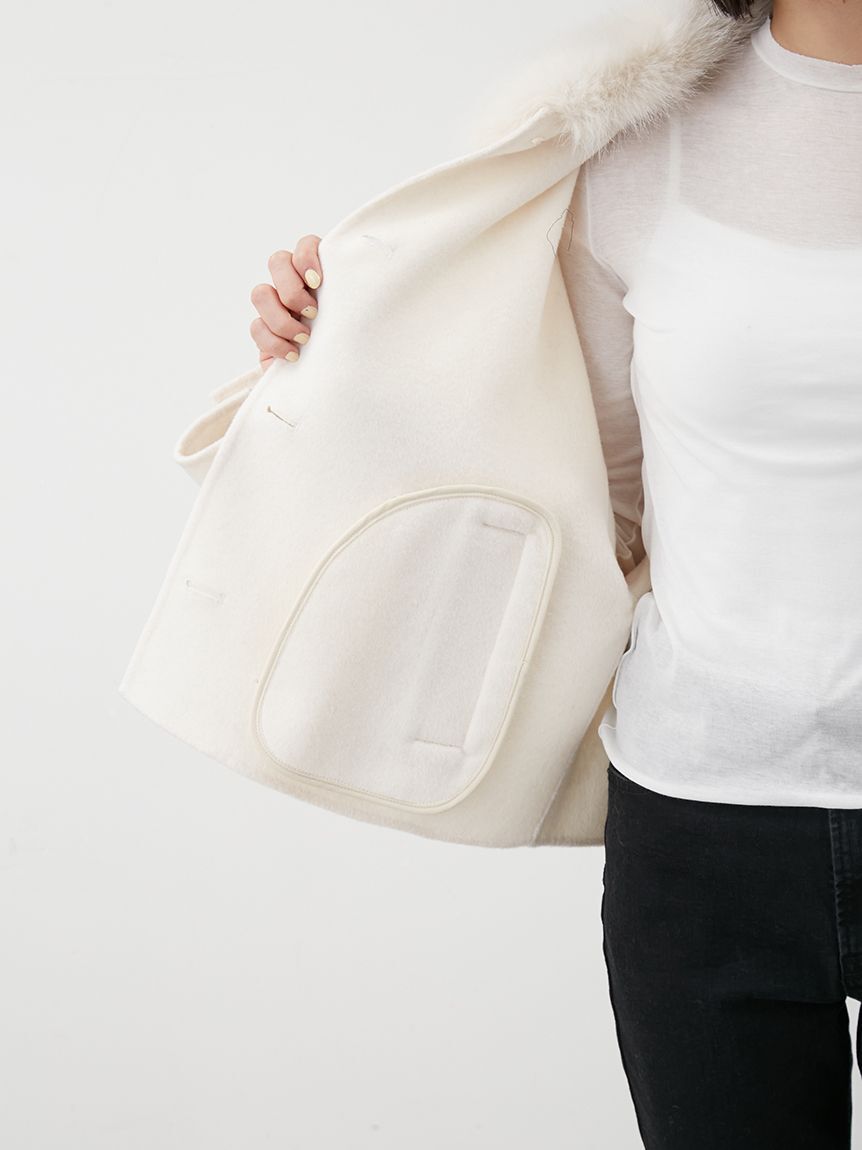 Mila Owen「2wayファーカラーリバーショートコート」|チェスターコート|