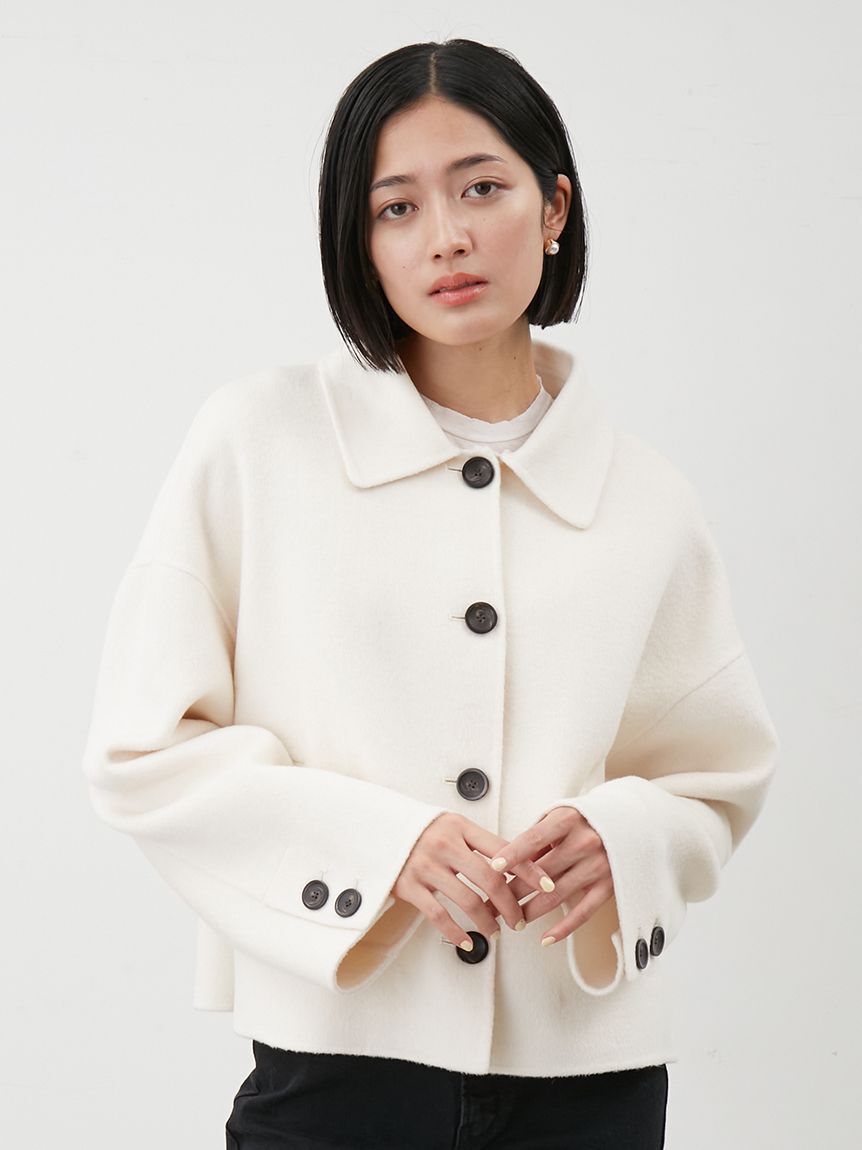 Mila Owen「2wayファーカラーリバーショートコート」|チェスターコート|