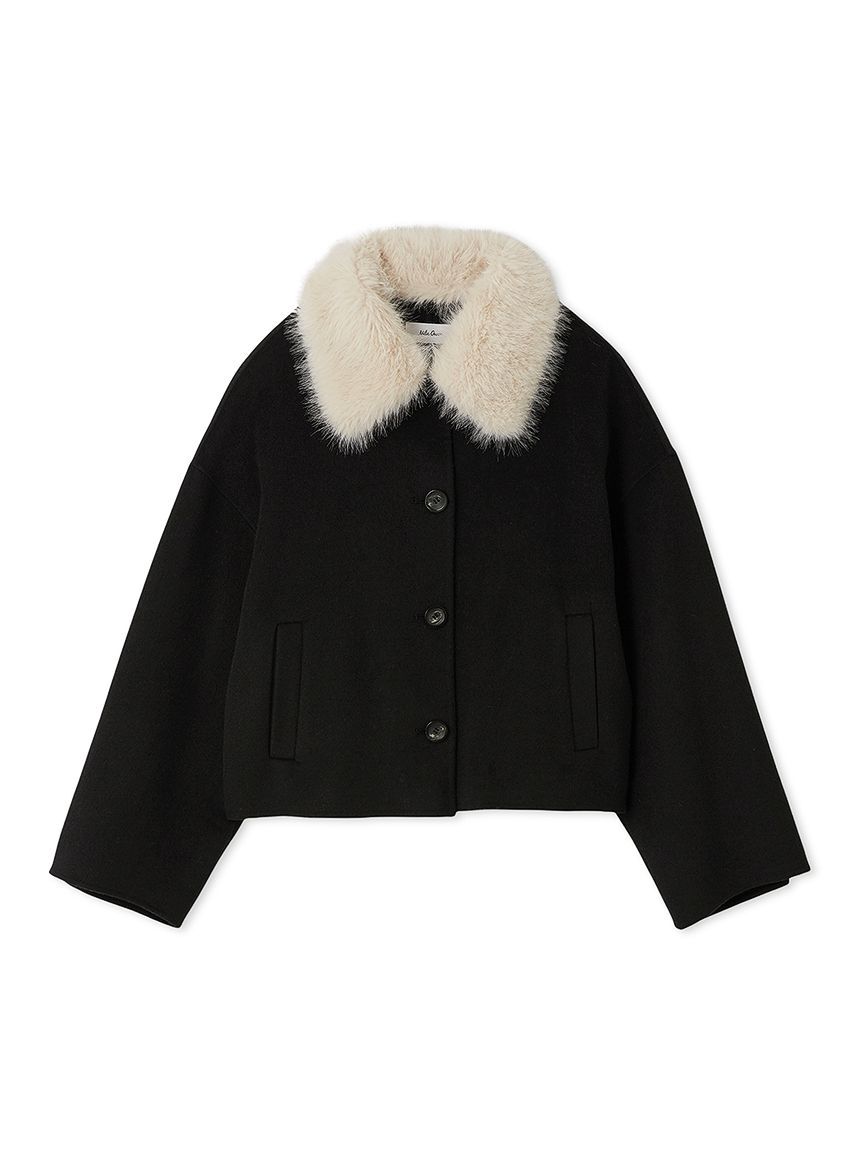 Mila Owen「2wayファーカラーリバーショートコート」|チェスターコート|