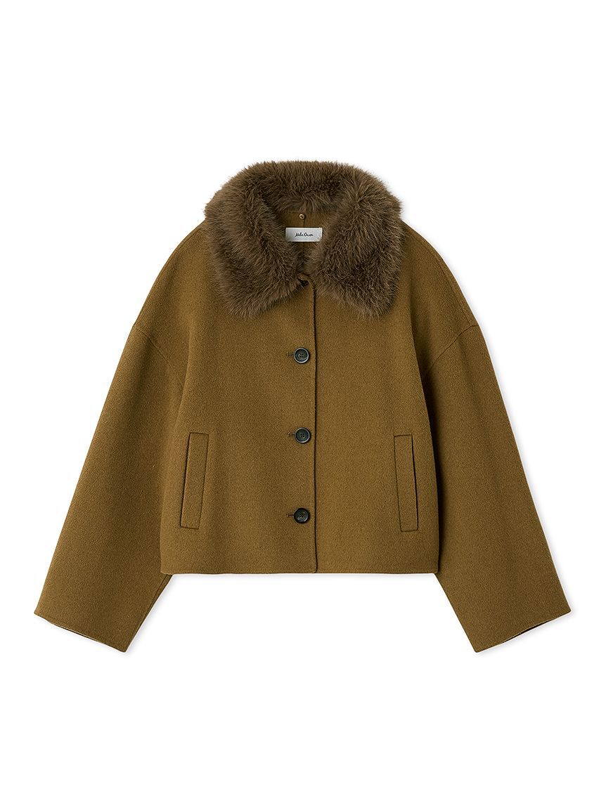 Mila Owen「2wayファーカラーリバーショートコート」|チェスターコート|