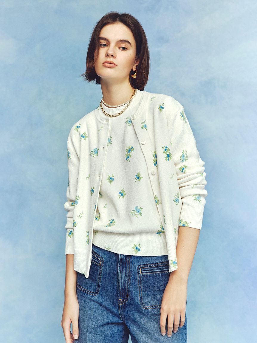 Mila Owen「【MILA PANTS】玉縁ポケットセミフレアデニムパンツ」|デニム|