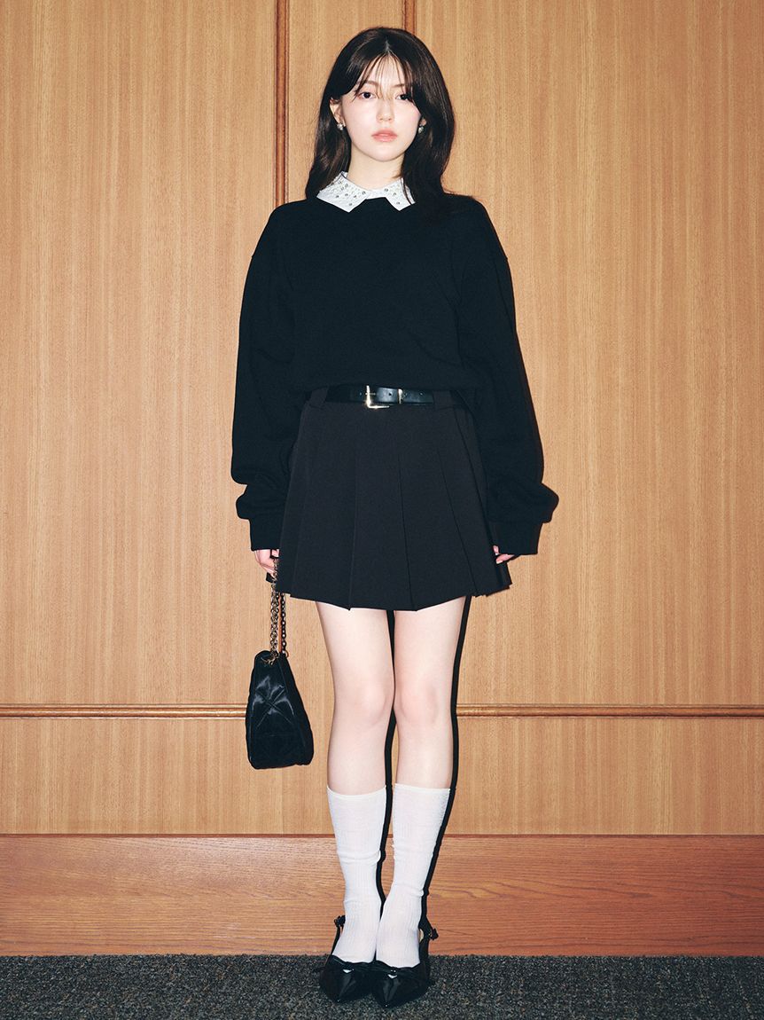 SNIDEL「レイヤードデザインプリーツスカショ」|その他|