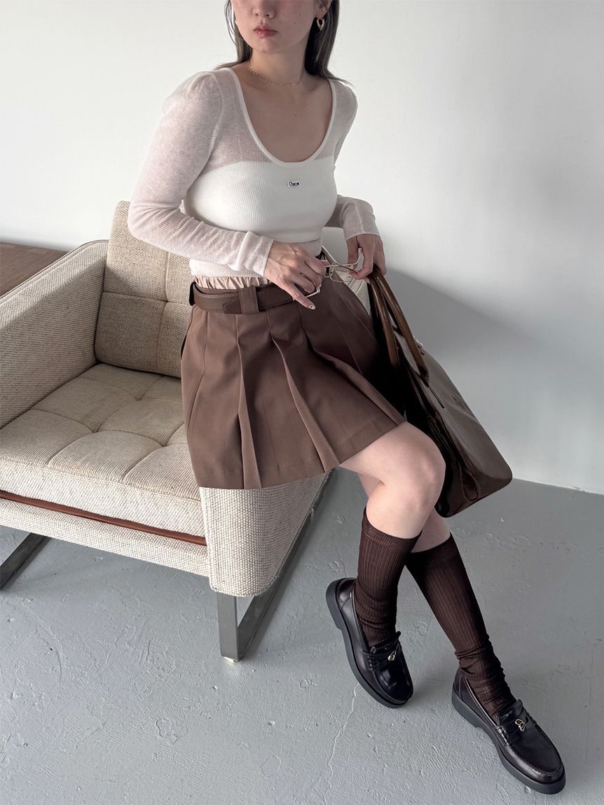 SNIDEL「レイヤードデザインプリーツスカショ」|その他|