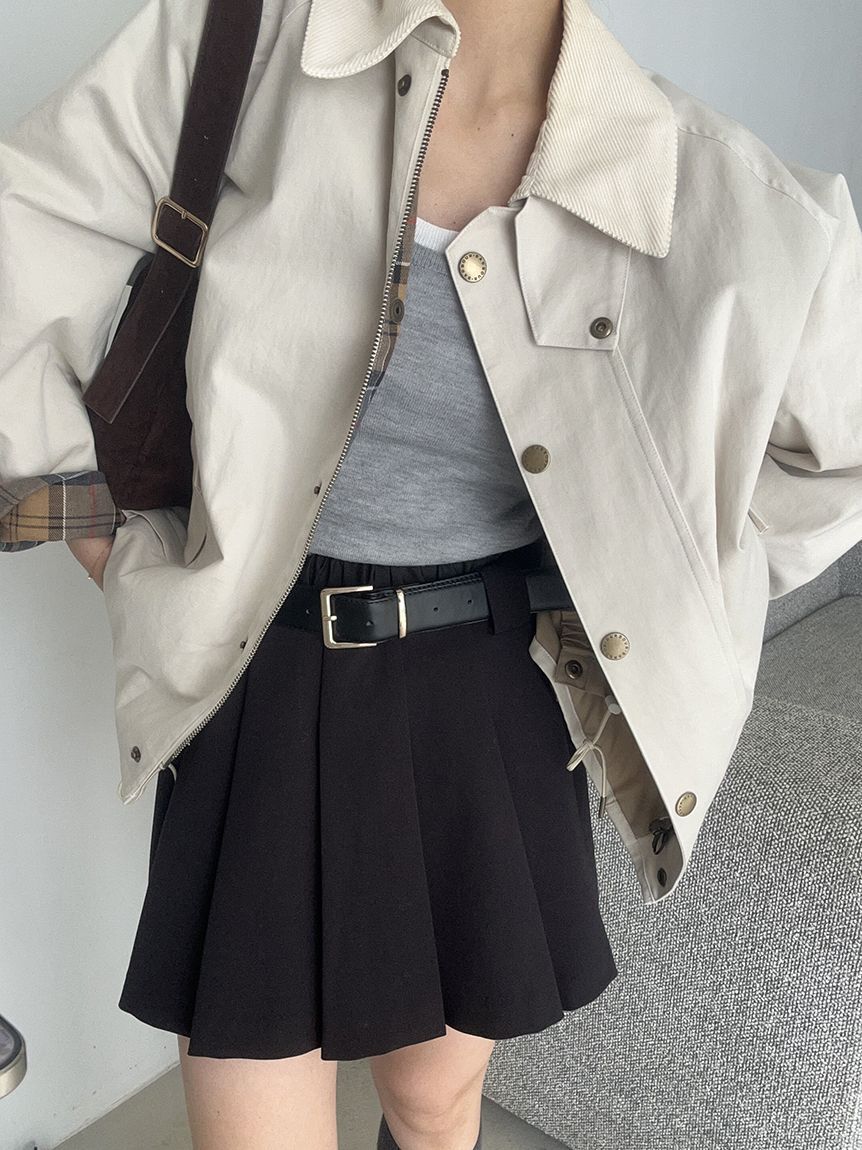 SNIDEL「レイヤードデザインプリーツスカショ」|その他|BLK