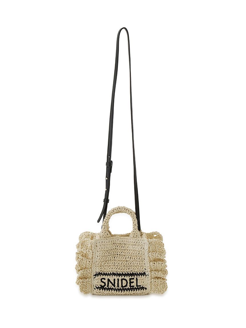SNIDEL「ブレーズフリルロゴミニショルダー」|ショルダー・メッセンジャー|