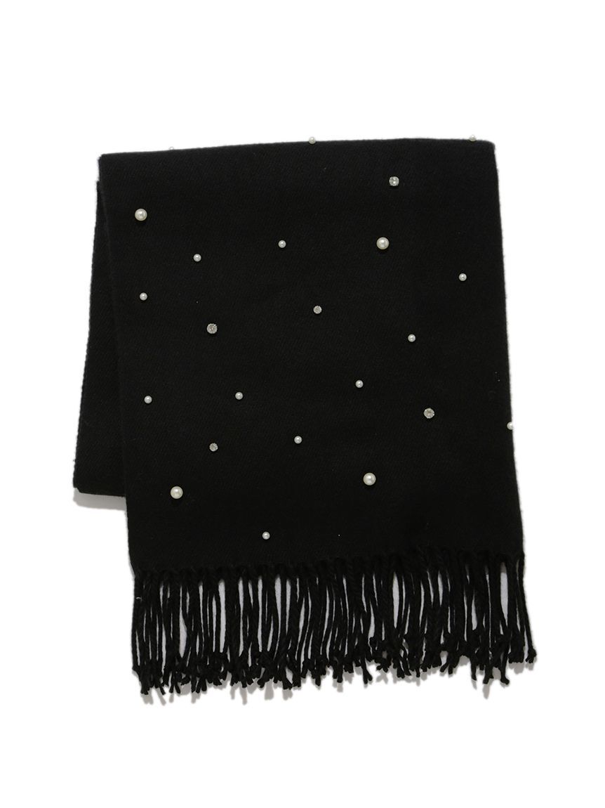 LILY BROWN「[L.B CANDY STOCK]パールビジュー付きストール」|マフラー|