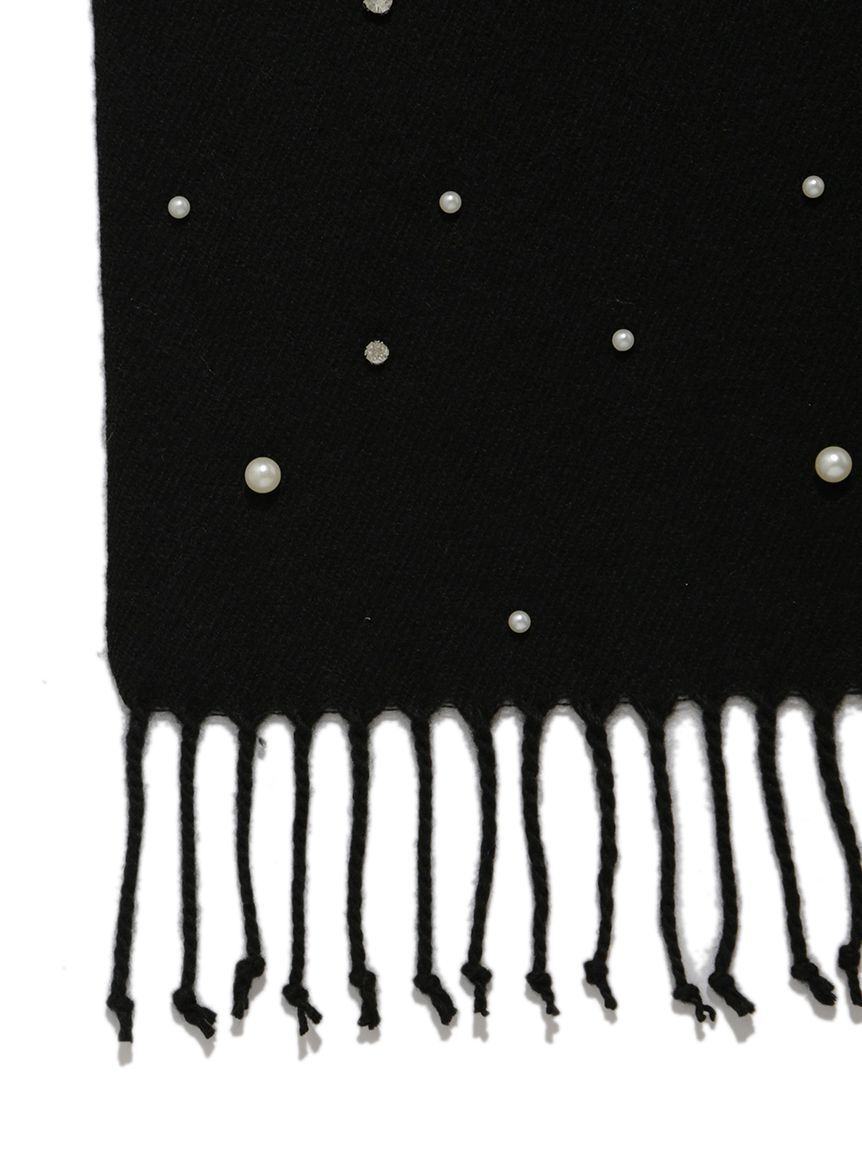 LILY BROWN「[L.B CANDY STOCK]パールビジュー付きストール」|マフラー|