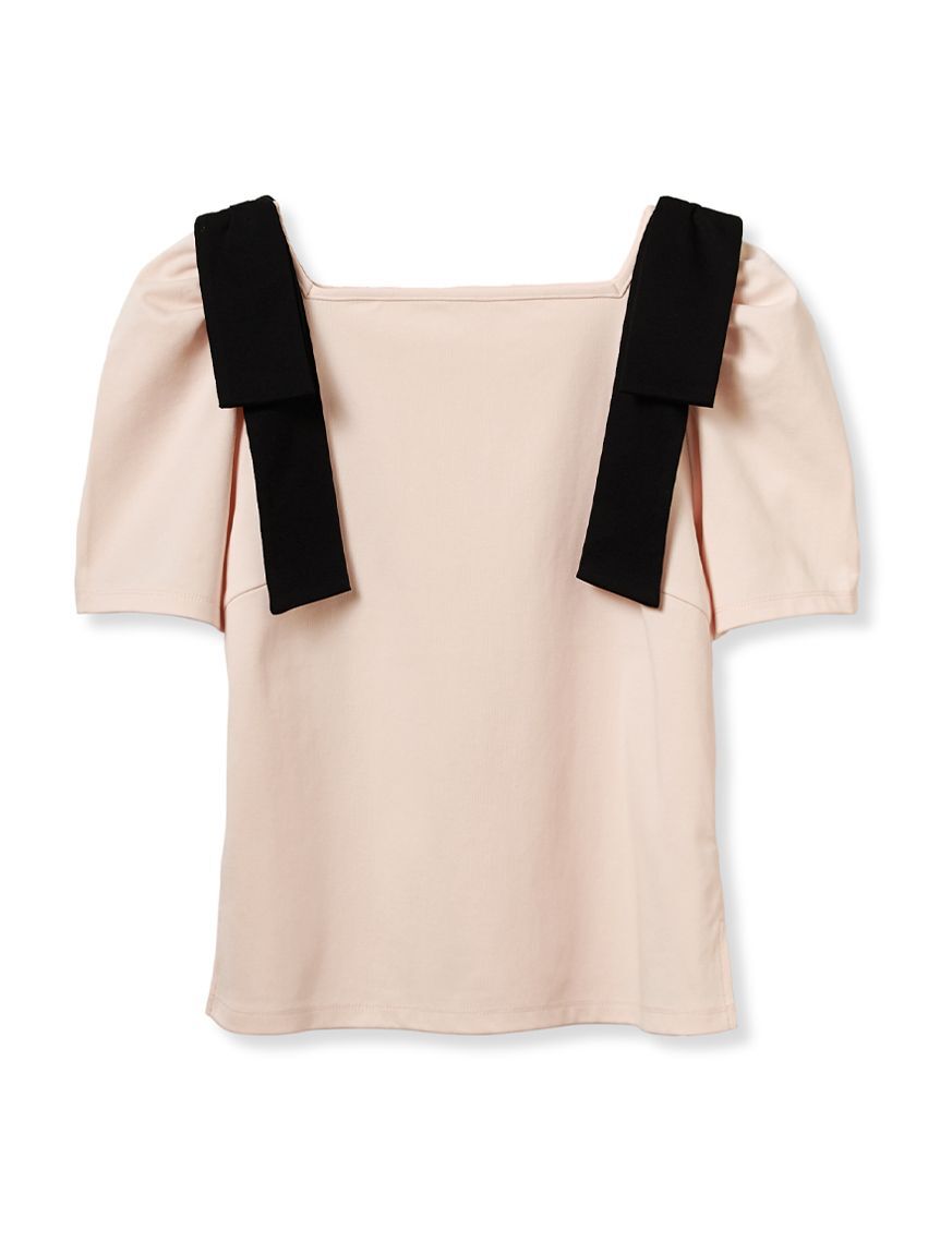 CELFORD「ショルダーリボンハーフスリーブカットトップス」|Tシャツ・カットソー|LPNK