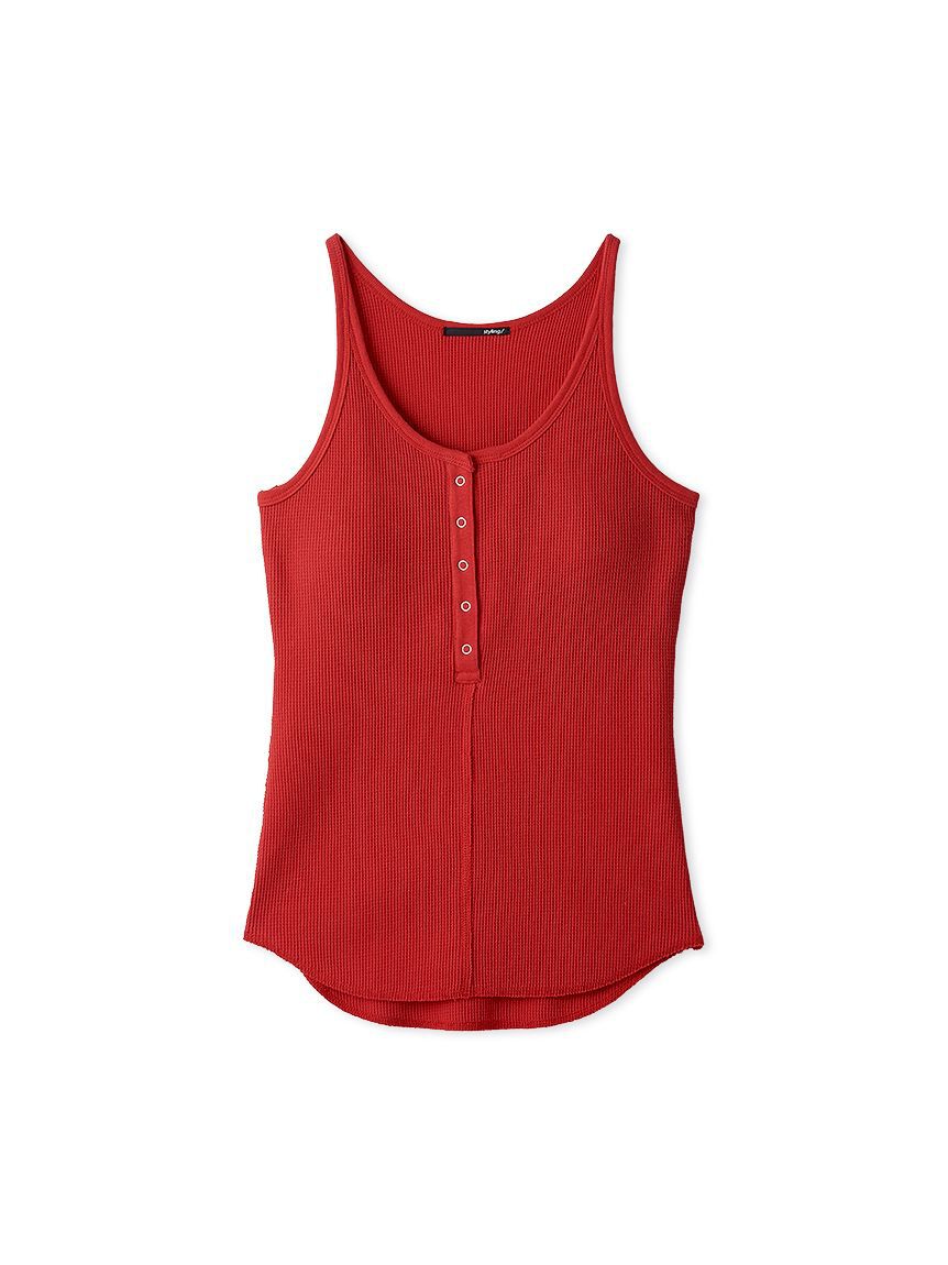 styling/「ヘンリーネックタンクトップ」|タンクトップ|RED