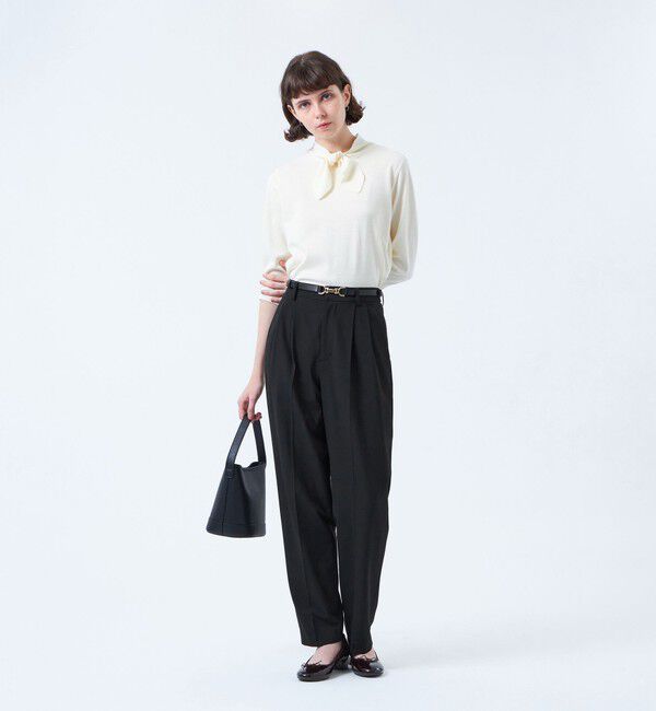 MACKINTOSH PHILOSOPHY「ダブルタックテーパードパンツ」|スラックス|