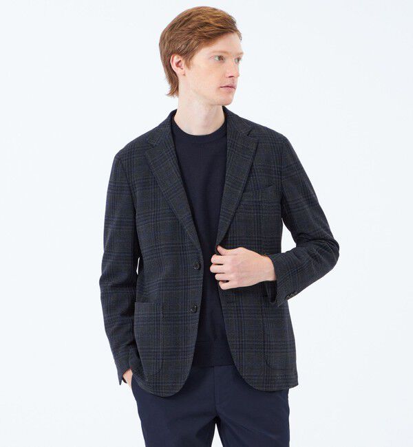 MACKINTOSH PHILOSOPHY「テーラードジャージー ジャケット ZIGNONEジャージー」|テーラードジャケット|チャコールグレー