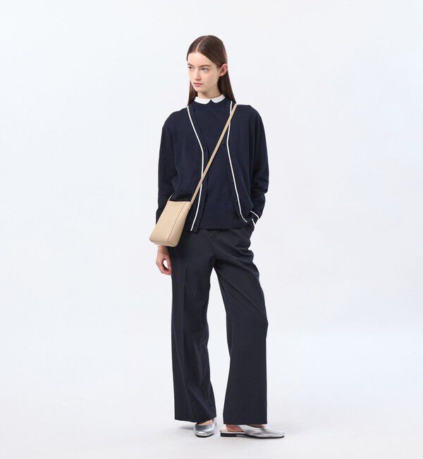 MACKINTOSH PHILOSOPHY「バイカラーファインコットンカーディガン」|ニット・セーター|