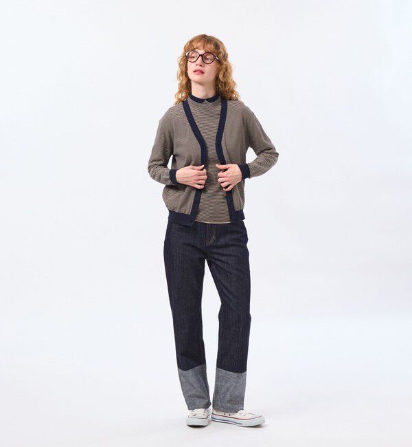 MACKINTOSH PHILOSOPHY「バイカラーファインコットンカーディガン」|ニット・セーター|