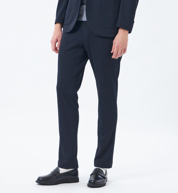 MACKINTOSH PHILOSOPHY「【予約販売】テーラードジャーシー パンツ ミニワッフル」|スラックス|ネイビー