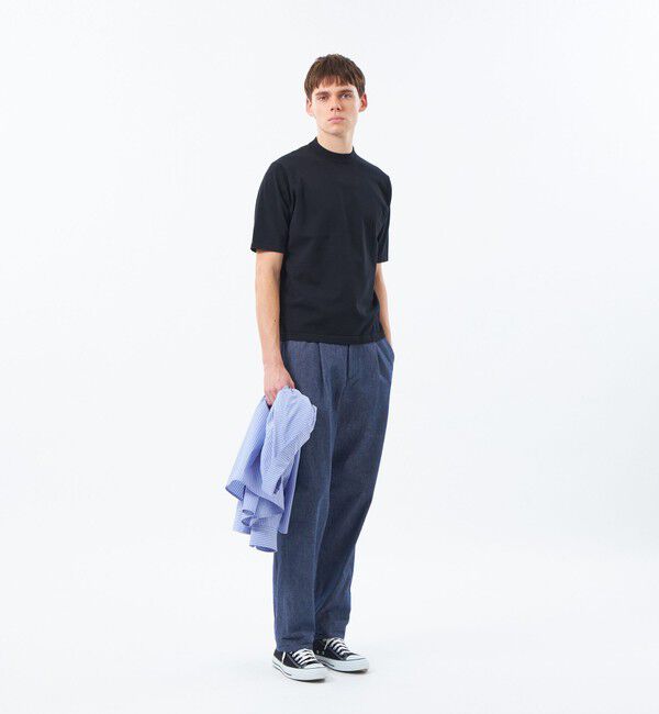 MACKINTOSH PHILOSOPHY「16Gプレーティング天竺 セミモックネックニットTシャツ」|Tシャツ・カットソー|