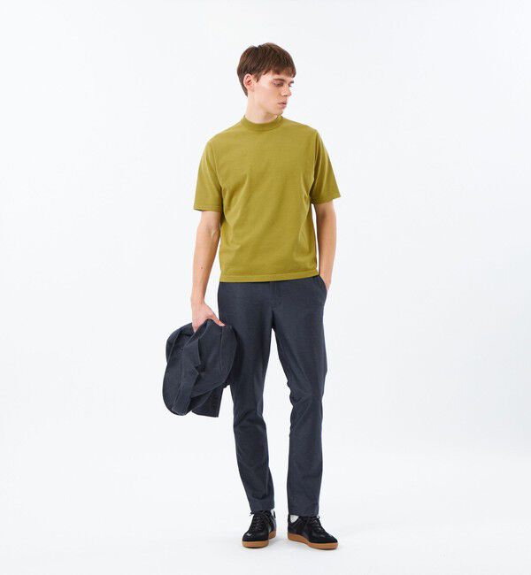 MACKINTOSH PHILOSOPHY「16Gプレーティング天竺 セミモックネックニットTシャツ」|Tシャツ・カットソー|