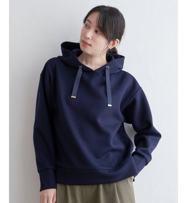 ikka「GOKU楽ダンボールフードパーカー」|パーカー|ネイビー