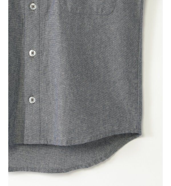 ikka kids「【親子おそろい】シャンブレー5分袖シャツ（120~160cm）」|シャツ・ブラウス|