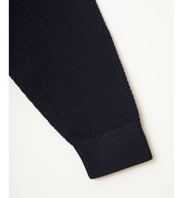 ikka「GOKU楽ニット鹿の子クルー」|プルオーバー|