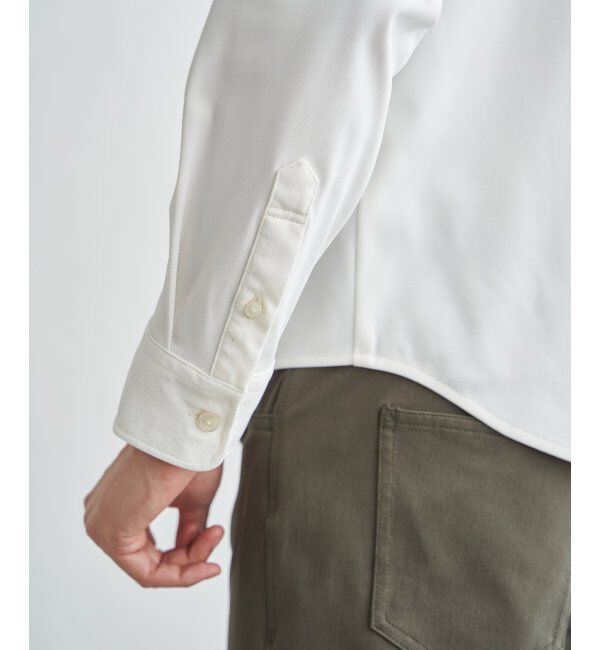 IKKA LOUNGE「GOKU楽ワークワッフルスイスカラーシャツ」|シャツ・ブラウス|