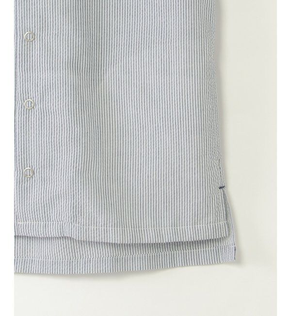 ikka kids「【親子コーデ】サッカースナップシャウター（110~160cm）」|シャツ・ブラウス|