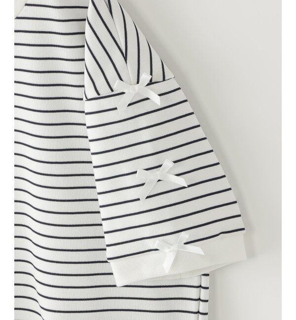 ikka kids「【親子コーデ】 フライス袖リボンドルマンプルオーバー (120cm~160cm)」|Tシャツ・カットソー|