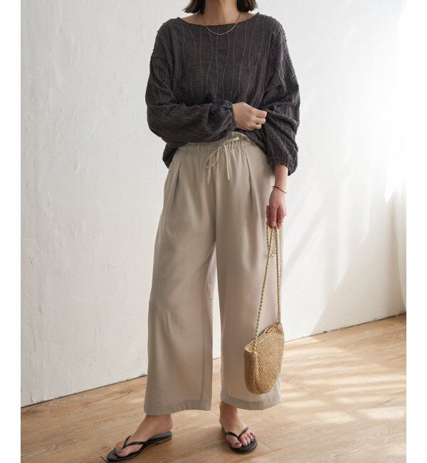 Lbc with Life「ウエストシャーリングワイドパンツ」|その他|