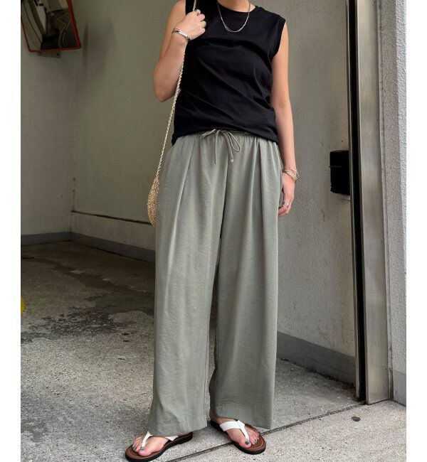 Lbc with Life「ウエストシャーリングワイドパンツ」|その他|