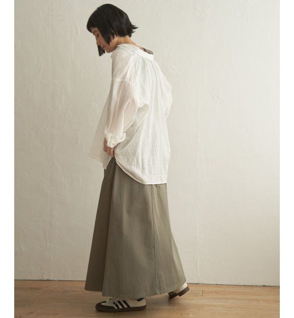 Lbc with Life「コットンゆるシャーリング2WAYシャツ」|シャツ・ブラウス|