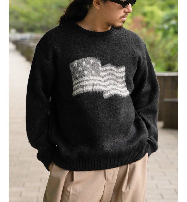 VENCE share style「グラフィックモヘアライクニット」|その他|