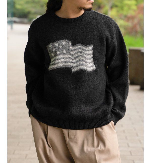VENCE share style「グラフィックモヘアライクニット」|その他|