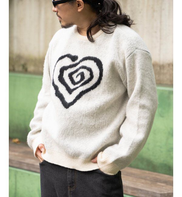 VENCE share style「グラフィックモヘアライクニット」|その他|