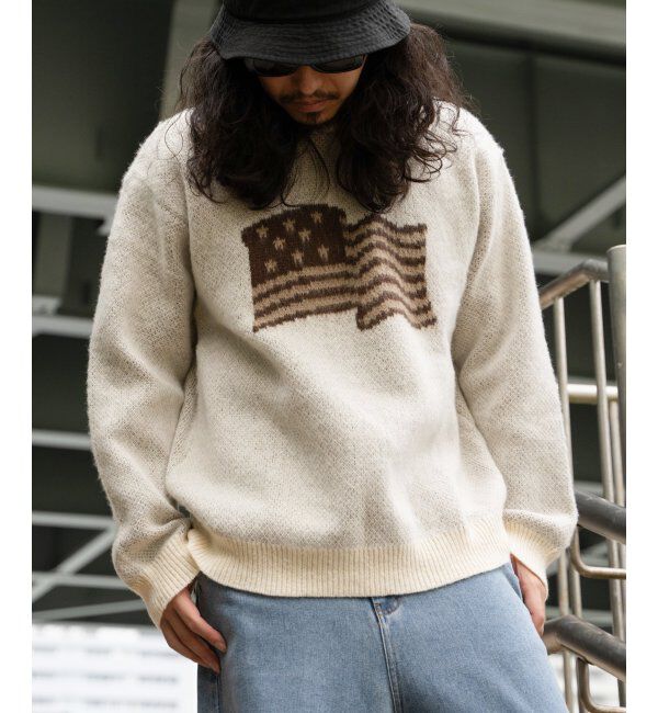 VENCE share style「グラフィックモヘアライクニット」|その他|