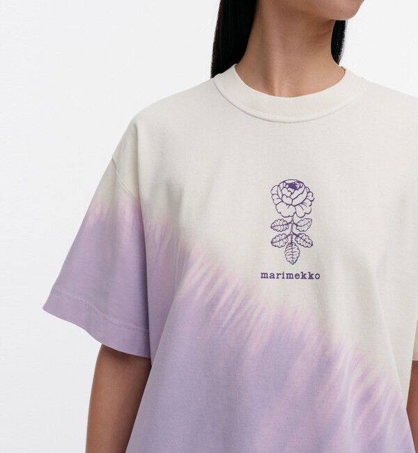 Marimekko「Veisto Vihkiruusu Placement Tシャツ」|シャツ・ブラウス|