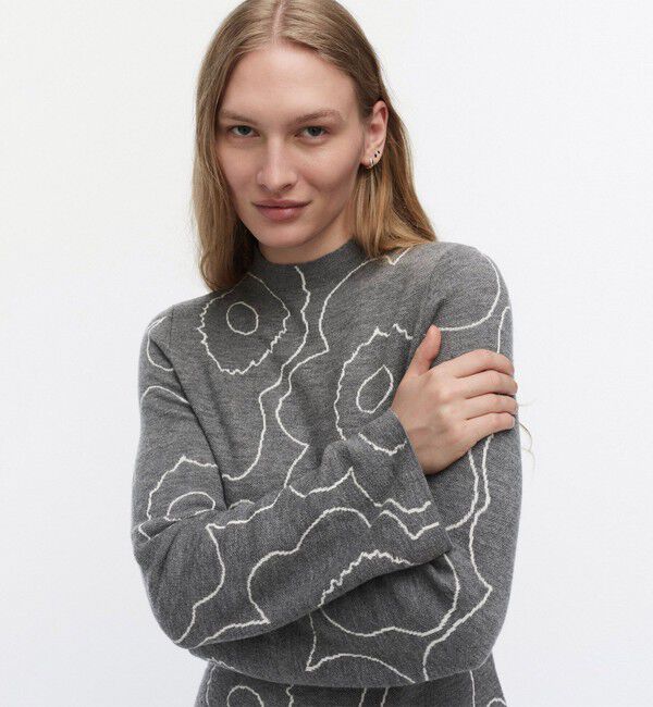 Marimekko「Sh Willat Piirto Unikko ニットワンピース」|ワンピース|