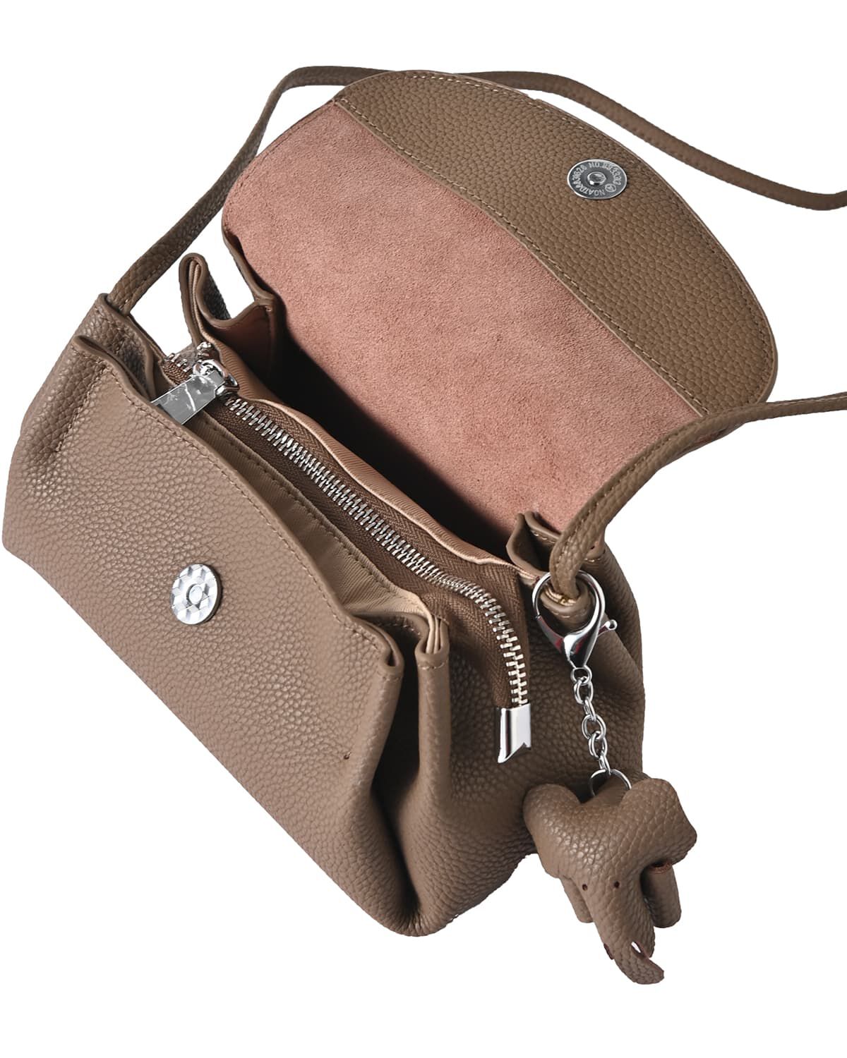 STYLE DELI「【DELI by】エレファントチャーム付きリアルレザーショルダーバッグ」|ショルダー・メッセンジャー|