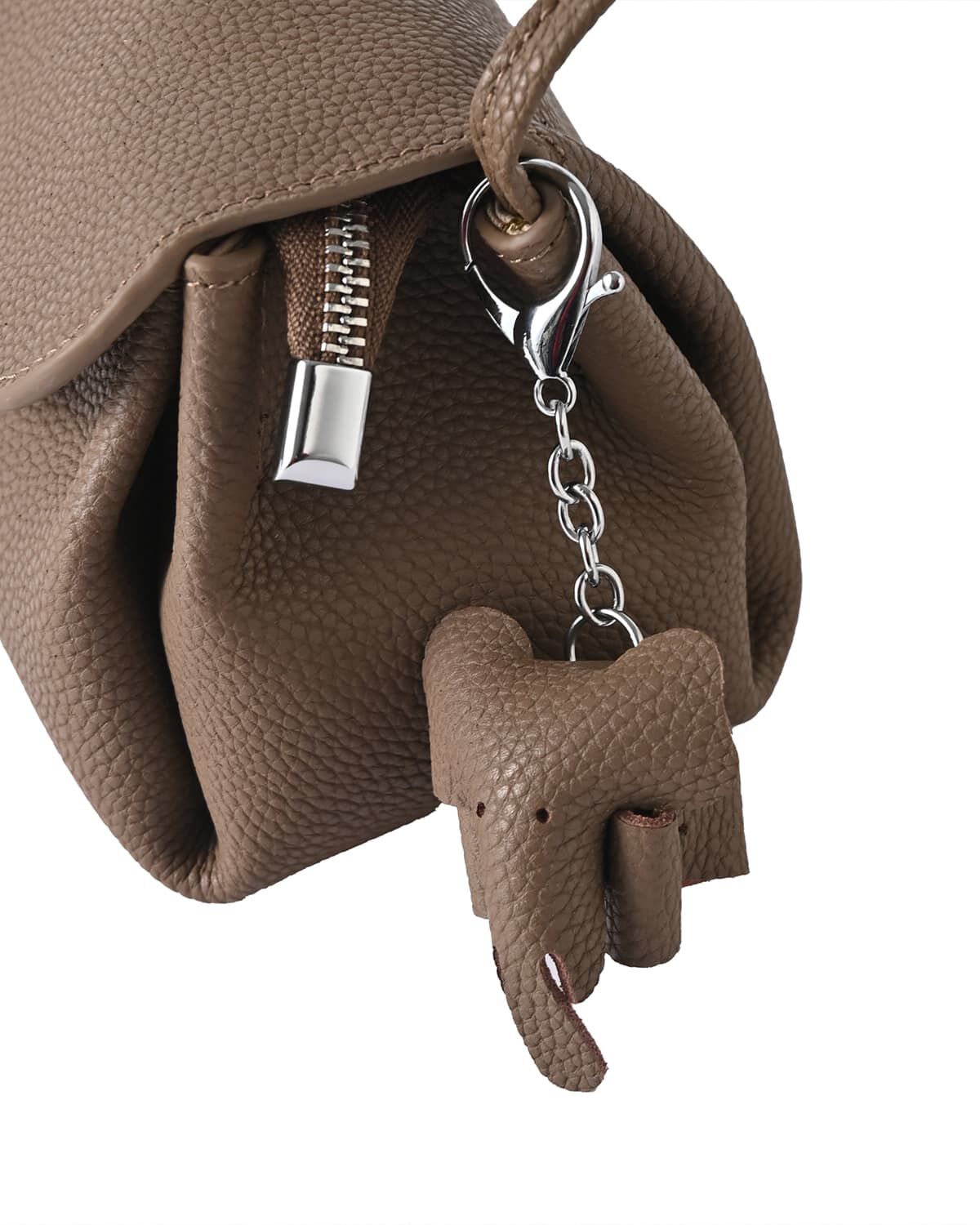 STYLE DELI「【DELI by】エレファントチャーム付きリアルレザーショルダーバッグ」|ショルダー・メッセンジャー|