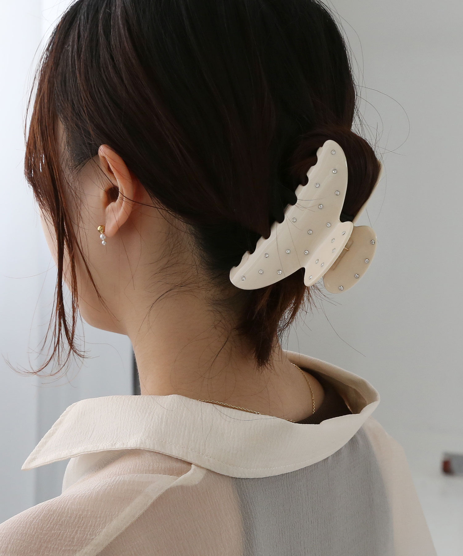 colleca la「ドットストーン バンスクリップ」|その他|ホワイト