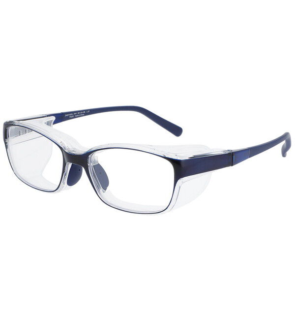  「ウェリントン型 飛沫・花粉対策めがね AIR VISOR ULTRA+ Lサイズ」|メガネ|ブルー
