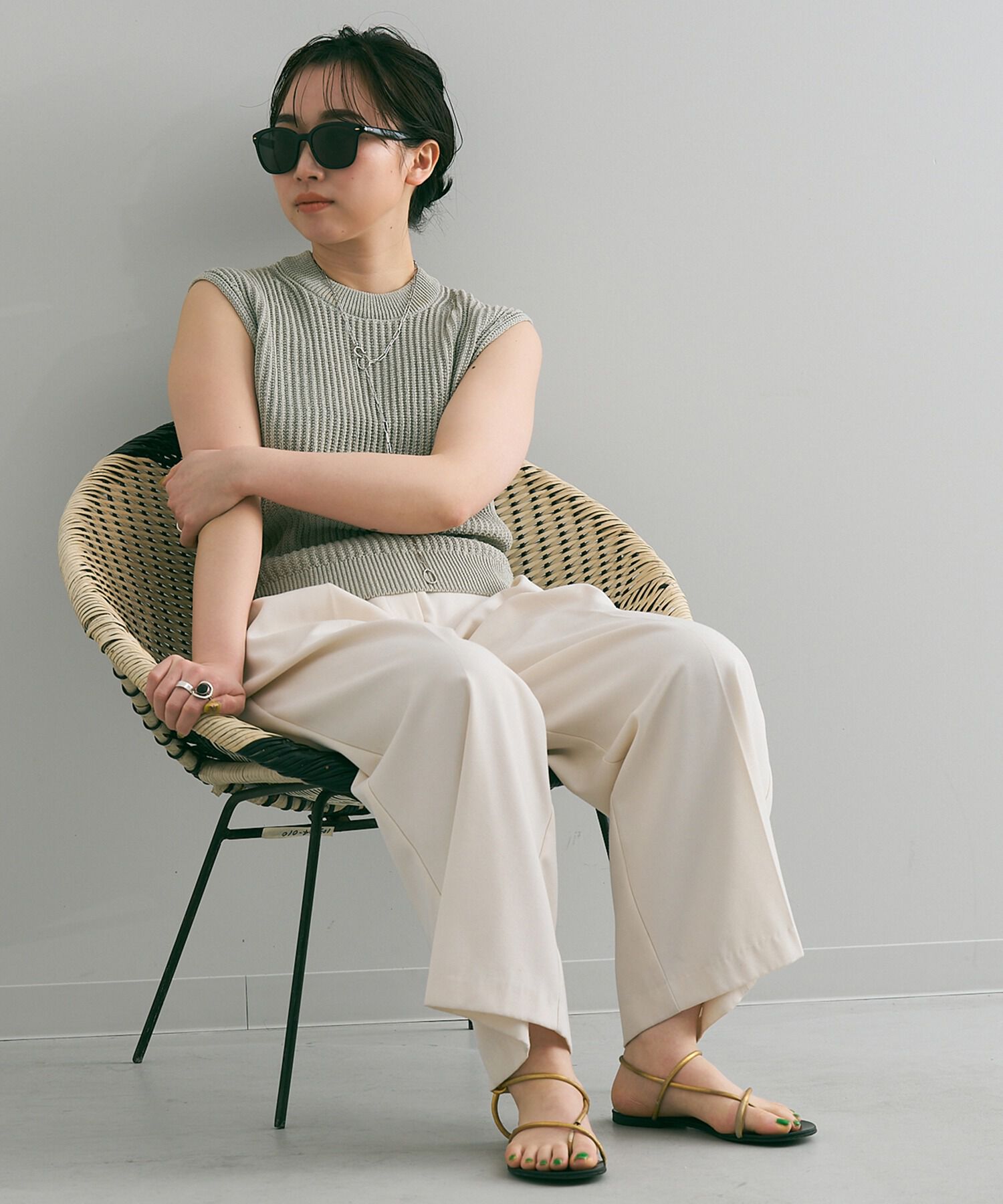  「ウェリントン型 サングラス｜黒縁フレーム｜べっ甲フレーム｜紫外線対策｜Zoff｜SUNGLASSES」|サングラス|